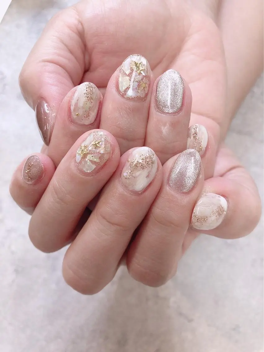 ネイル マグネットネイル ハンドネイル ハンドケア FASTNAIL PLUS 新宿店のネイルデザイン