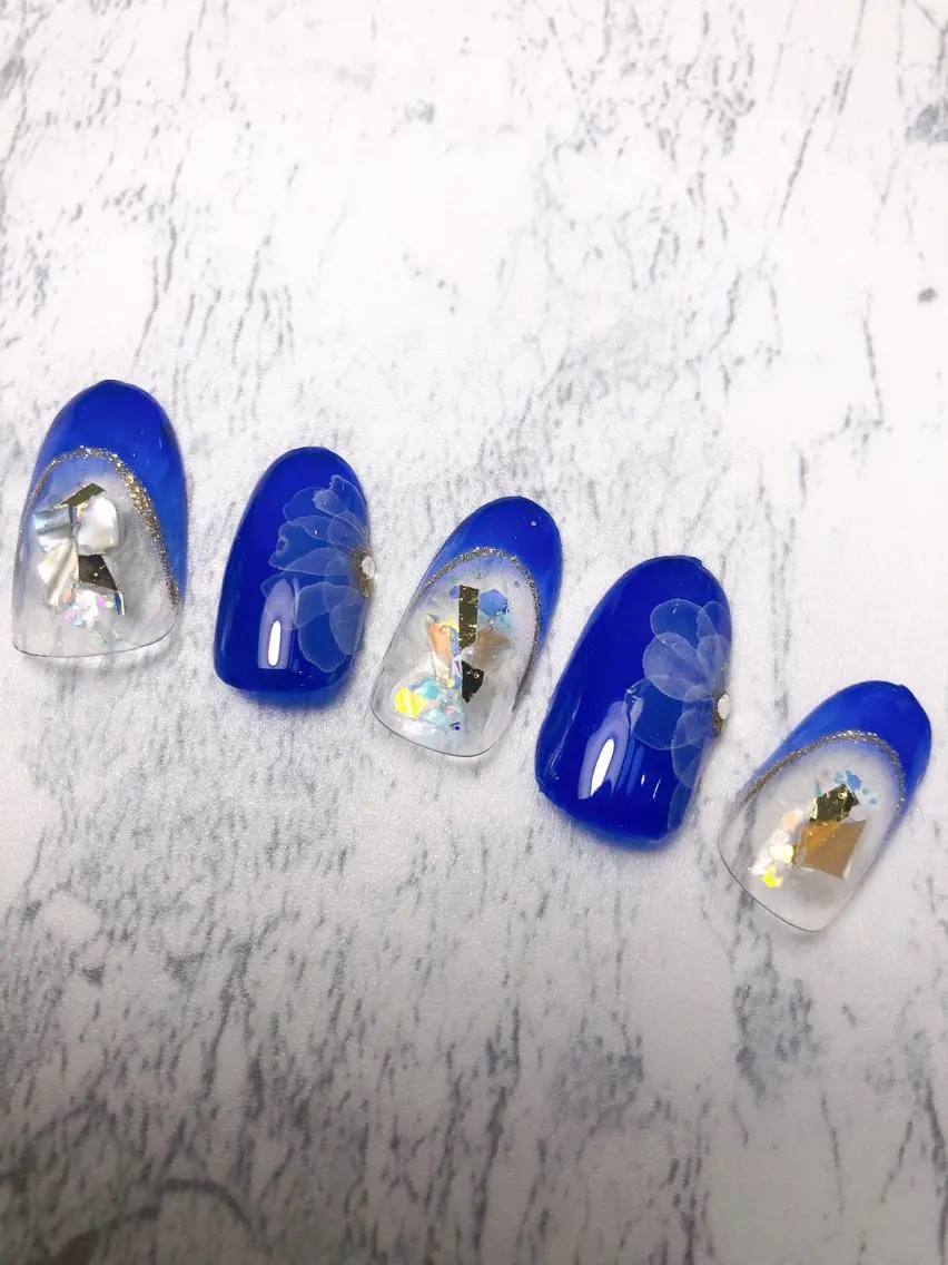 ネイル フラワーネイル 久米川💗店舗サロン 💅✨YUMERIAのネイルデザイン