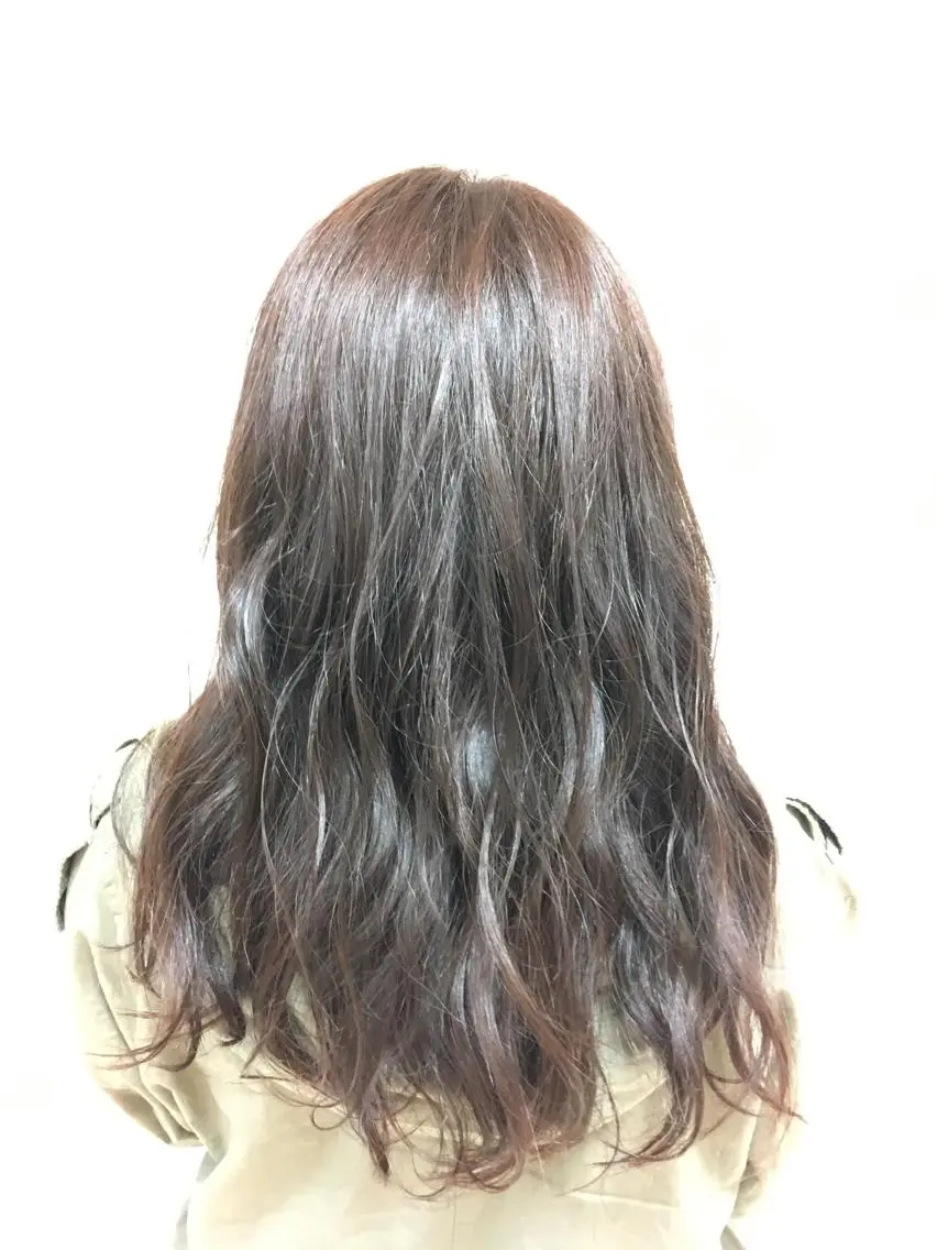 ロング カラー ラベンダーカラー ラベンダーピンク ピンクカラー 【Sweep】おじま のぞみのヘアスタイル