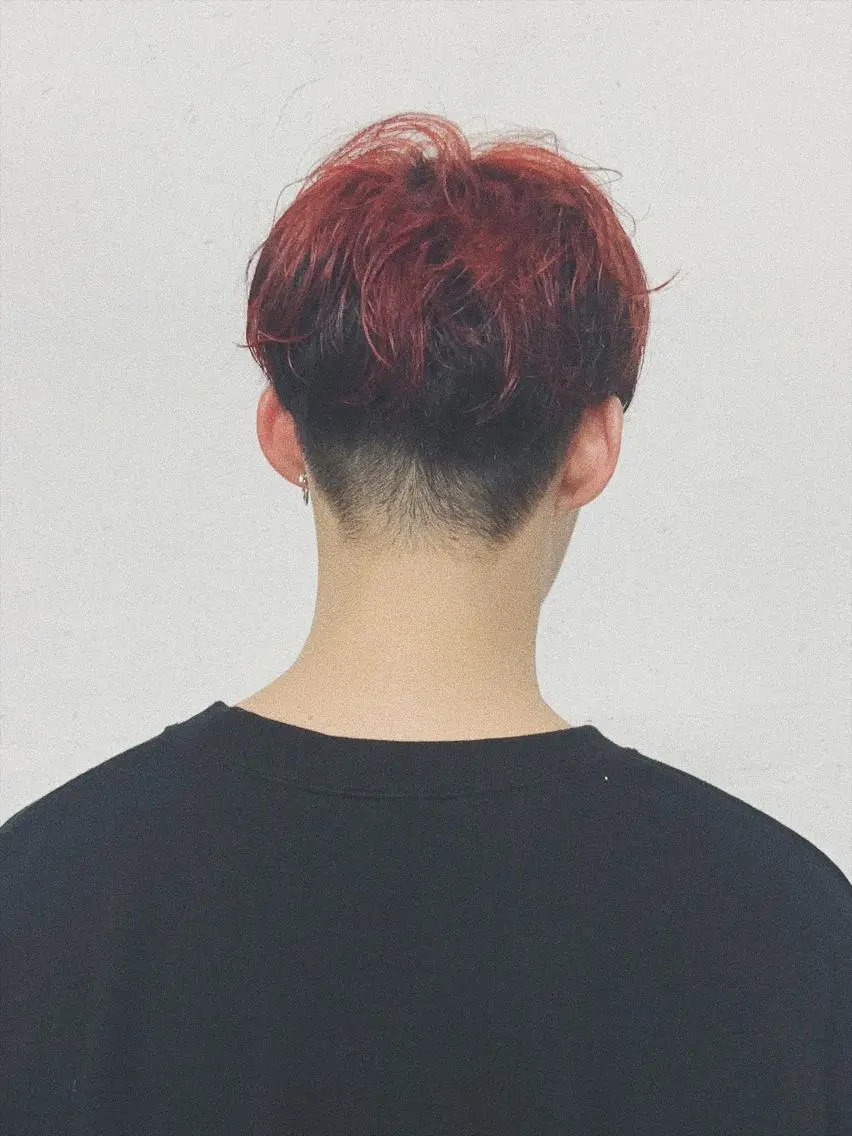 ショート カラー パーマ メンズ mayu🤍 透明感カラーのヘアスタイル