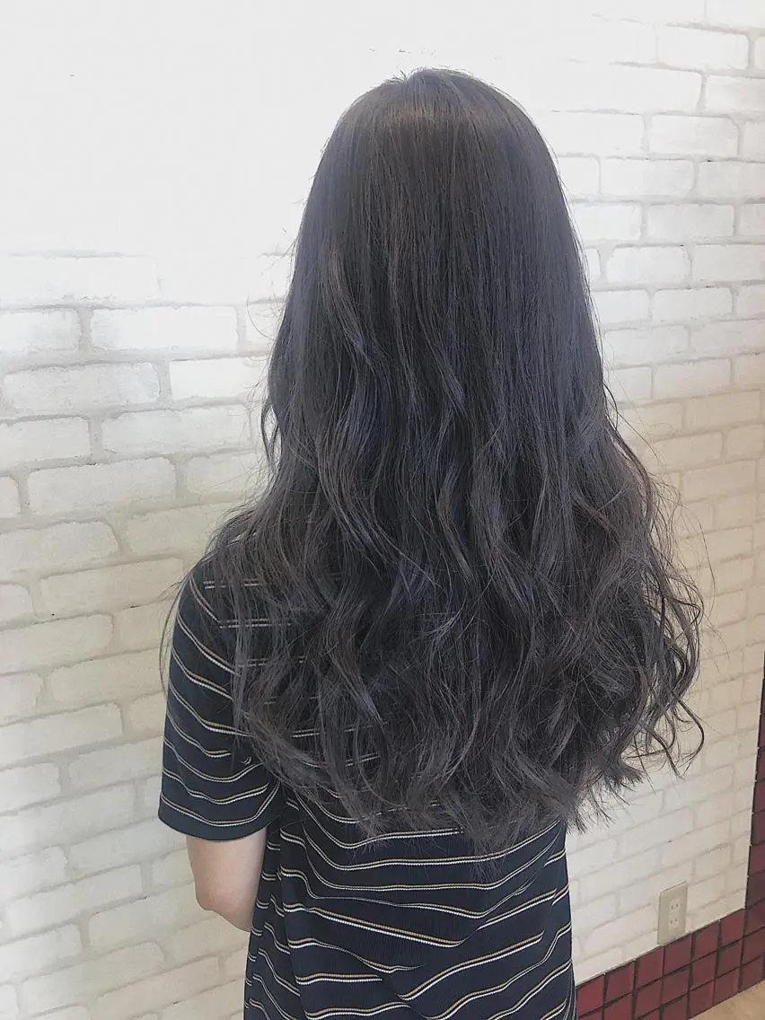 ロング カラー ブリーチ バイオレットカラー 巣鴨髪質改善サロン 🌈NONOKAのヘアスタイル