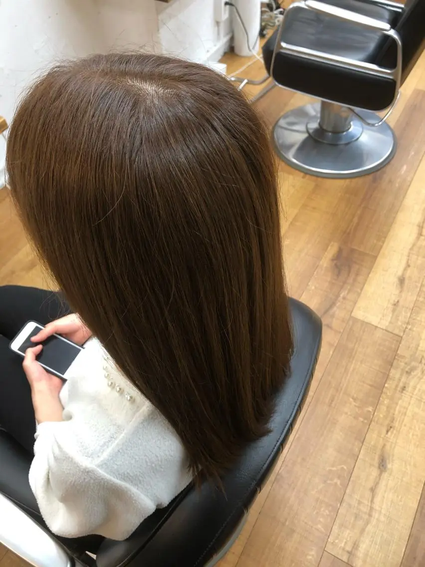 ロング カラー アッシュ アッシュブラウン ブラウンカラー 水澤 翔のヘアスタイル