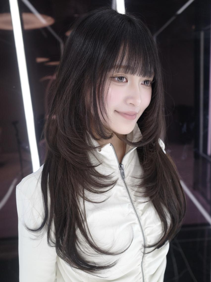 セミロング カット トリートメント みうる🎀透明感艶髪 🫧レイヤーカットのヘアスタイル