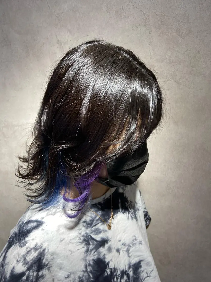 セミロング カラー FABLE HAIR ファブル難波・心斎橋のヘアスタイル