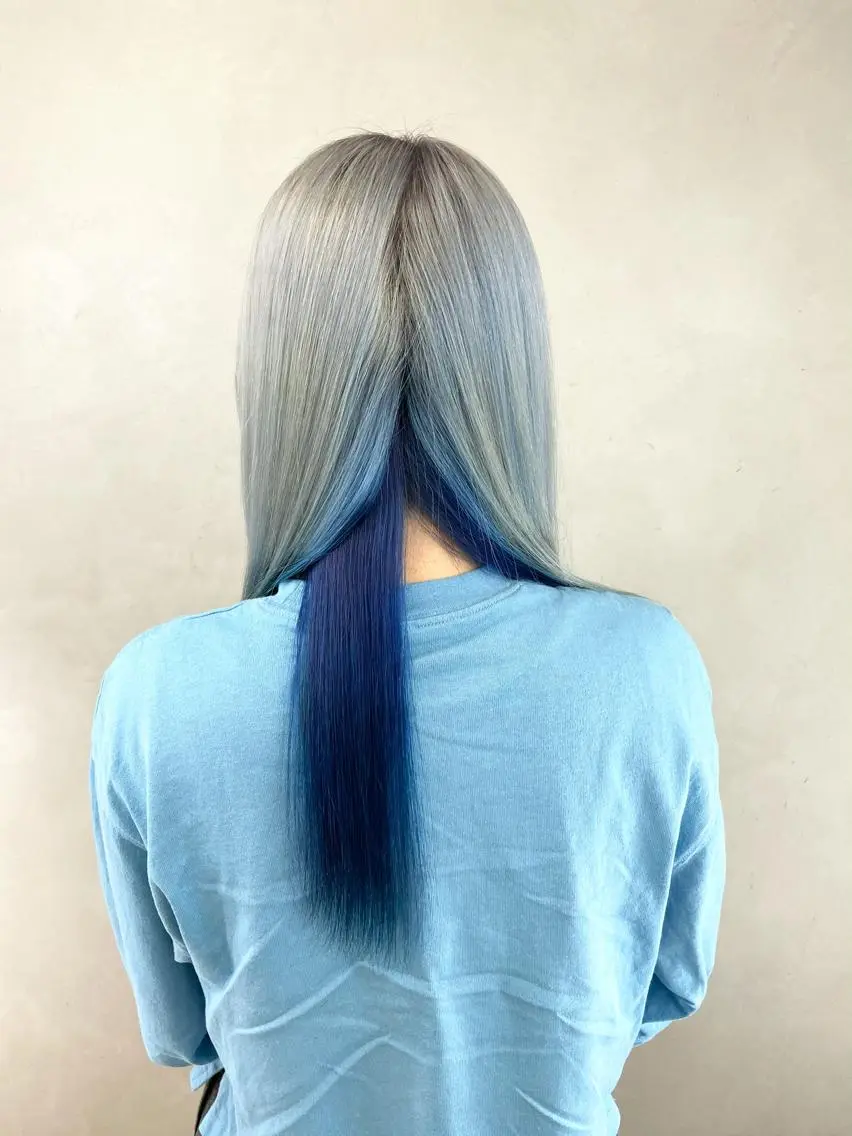 ロング カラー ベージュカラー ブルーカラー ホワイトベージュ 艶髪/カラー職人 ✨筒井 龍馬🌈のヘアスタイル