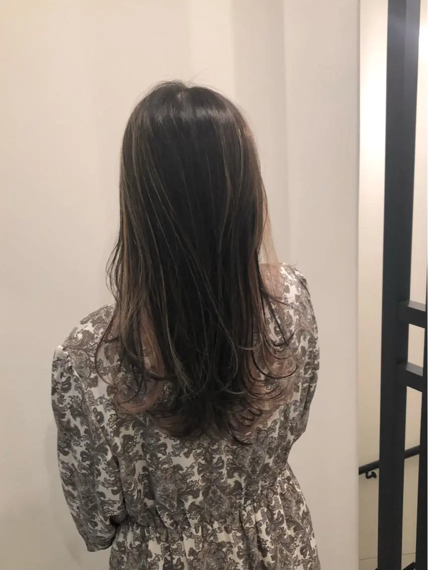 ミディアム カラー ハイライトカラー ハイライト ニュアンスカラー🫧 加納のヘアスタイル