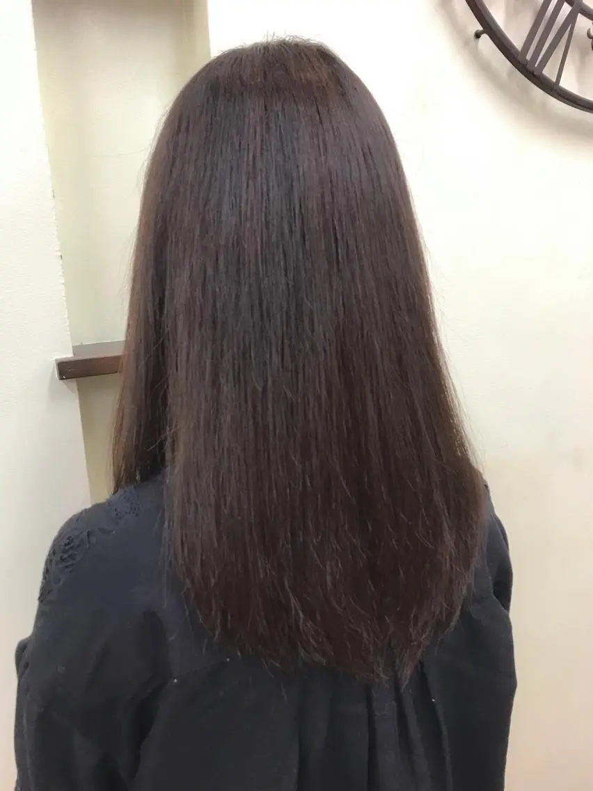 ロング カラー パーマ ブリーチでもできる 縮毛矯正相原慎🌈のヘアスタイル