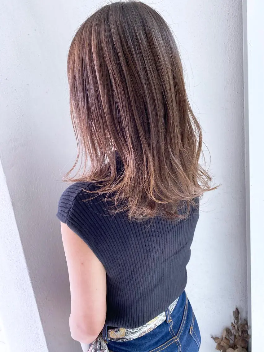 セミロング カラー 三軒茶屋/髪質改善 やまなかのヘアスタイル