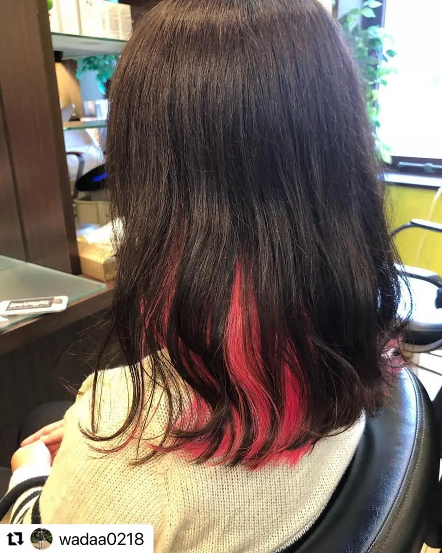 ミディアム カラー メンズ メンズインナーカラー インナーカラー 🩷Eny terrace🩷のヘアスタイル