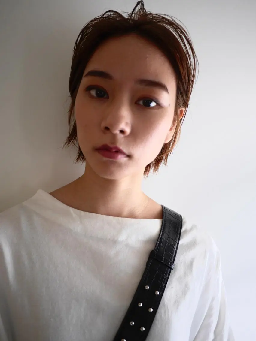 ショート カット ヘアカラー トリートメント 坂上 岳のヘアスタイル