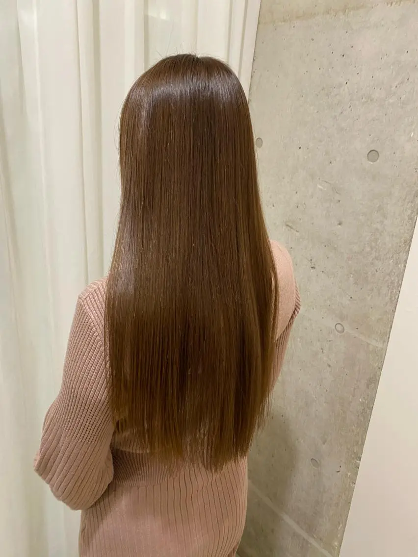 ロング カラー カット ヘアカラー トリートメント 田中 アキオのヘアスタイル