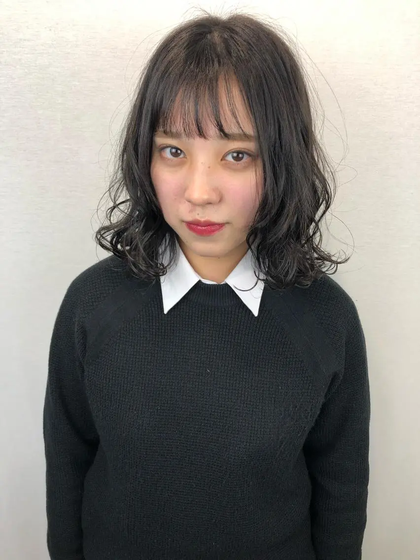 セミロング カラー アッシュ カット 🤍2nd🤍田所 美希のヘアスタイル