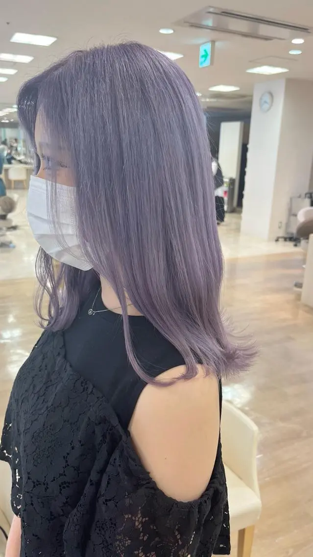 セミロング カラー 暖色専門美容師🎀 お客様満足度◎のヘアスタイル