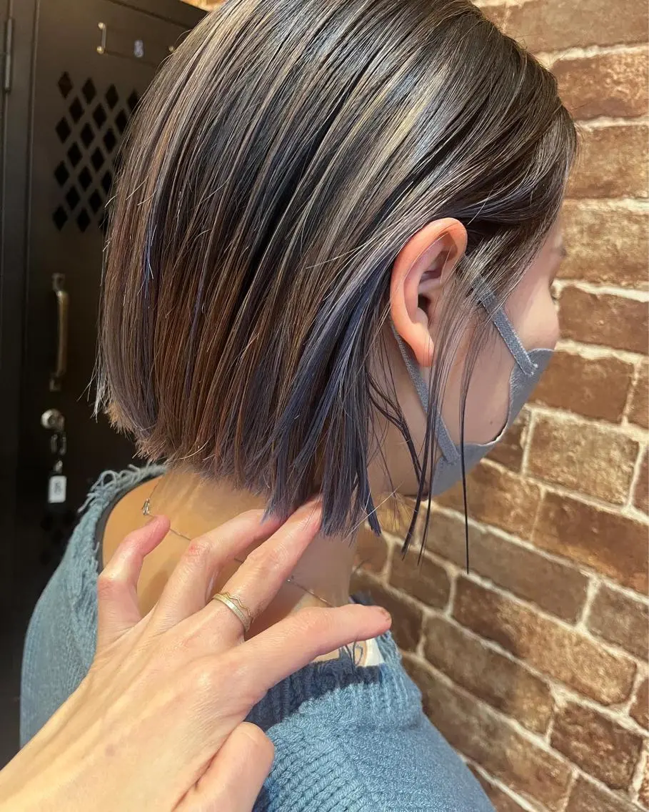 ミディアム カラー パーマ ヘアアレンジ メンズ キッズ ネイル マツエク・マツパ アイブロウ メンズブリーチ メンズハイライト メンズインナーカラー メンズ韓国風 ブリーチ 久木原 ゆりのヘアスタイル