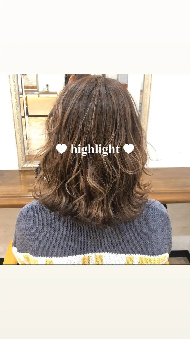 ミディアム カラー 松本 沙良のヘアスタイル