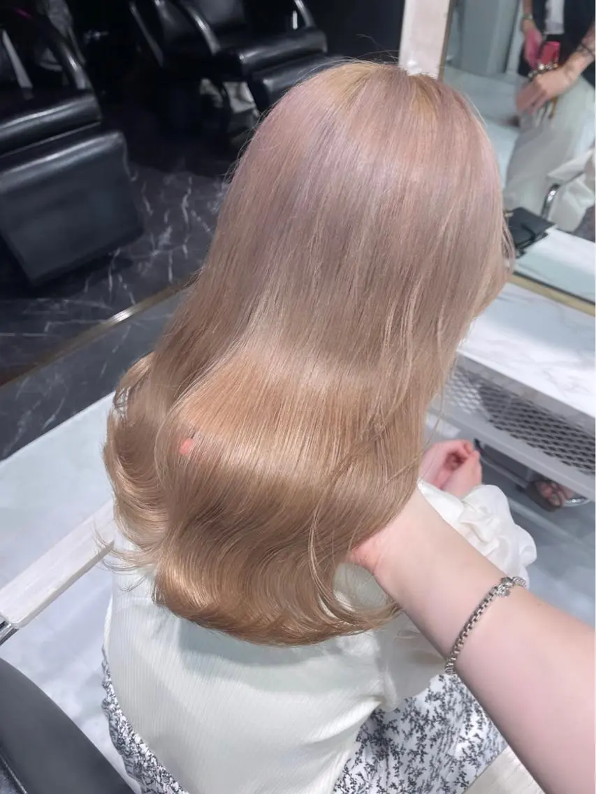 ロング カラー パーマ ヘアアレンジ メンズ キッズ ネイル マツエク・マツパ アイブロウ レイヤー/ダブル カラー/YURINAのヘアスタイル