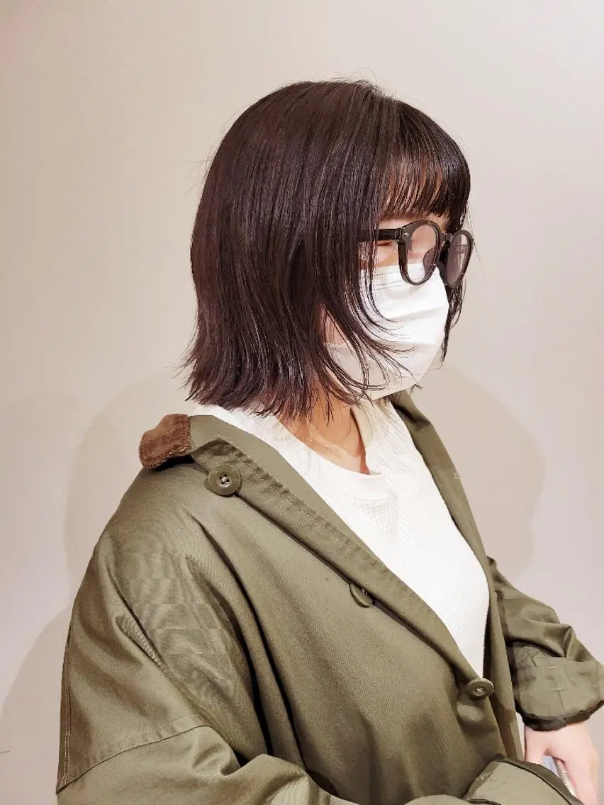 ショート カラー ブラウンカラー 透明感🫧艶カラー✨ レイヤー✂渡辺祐輔のヘアスタイル