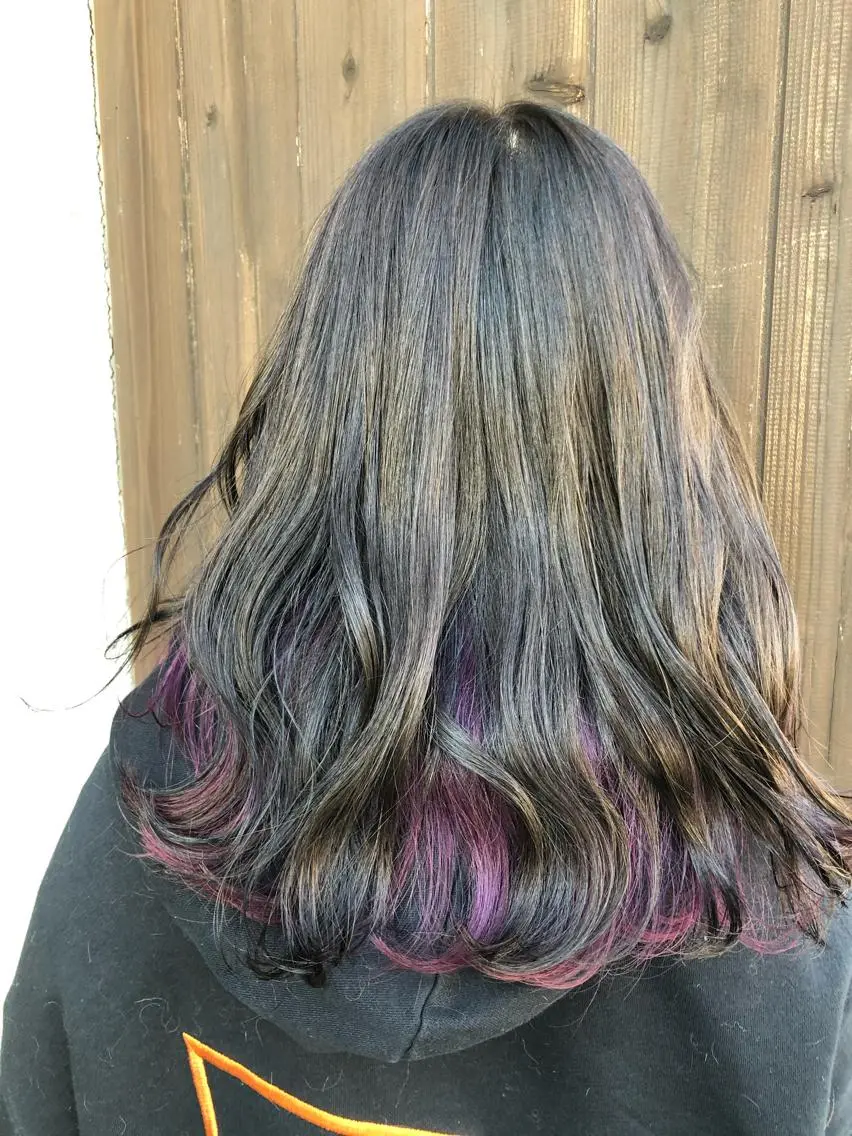 セミロング カット ヘアカラー 國次 夕貴のヘアスタイル
