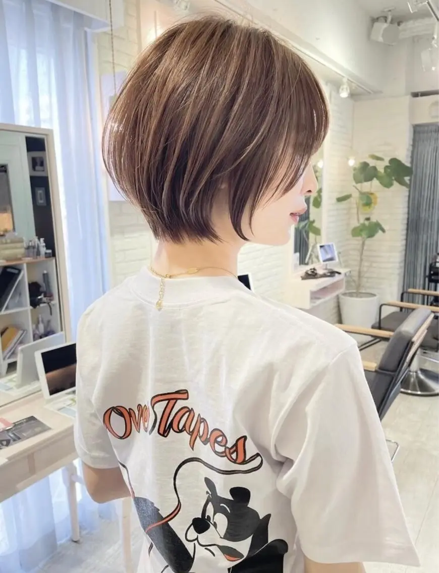 ショート 似合わせショート🌿 ボブ🫧 乾辺真悠子のヘアスタイル