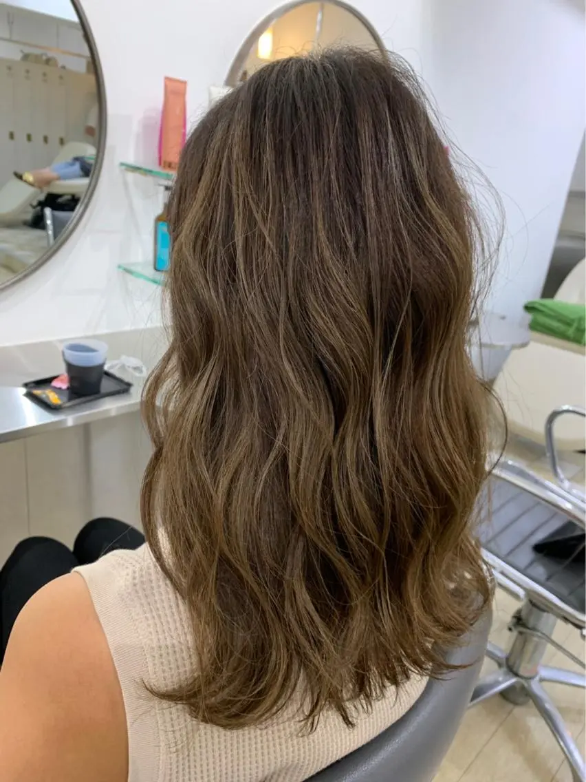 ミディアム カラー ヘアカラー トリートメント Reb_keiji 👑小倉圭司のヘアスタイル