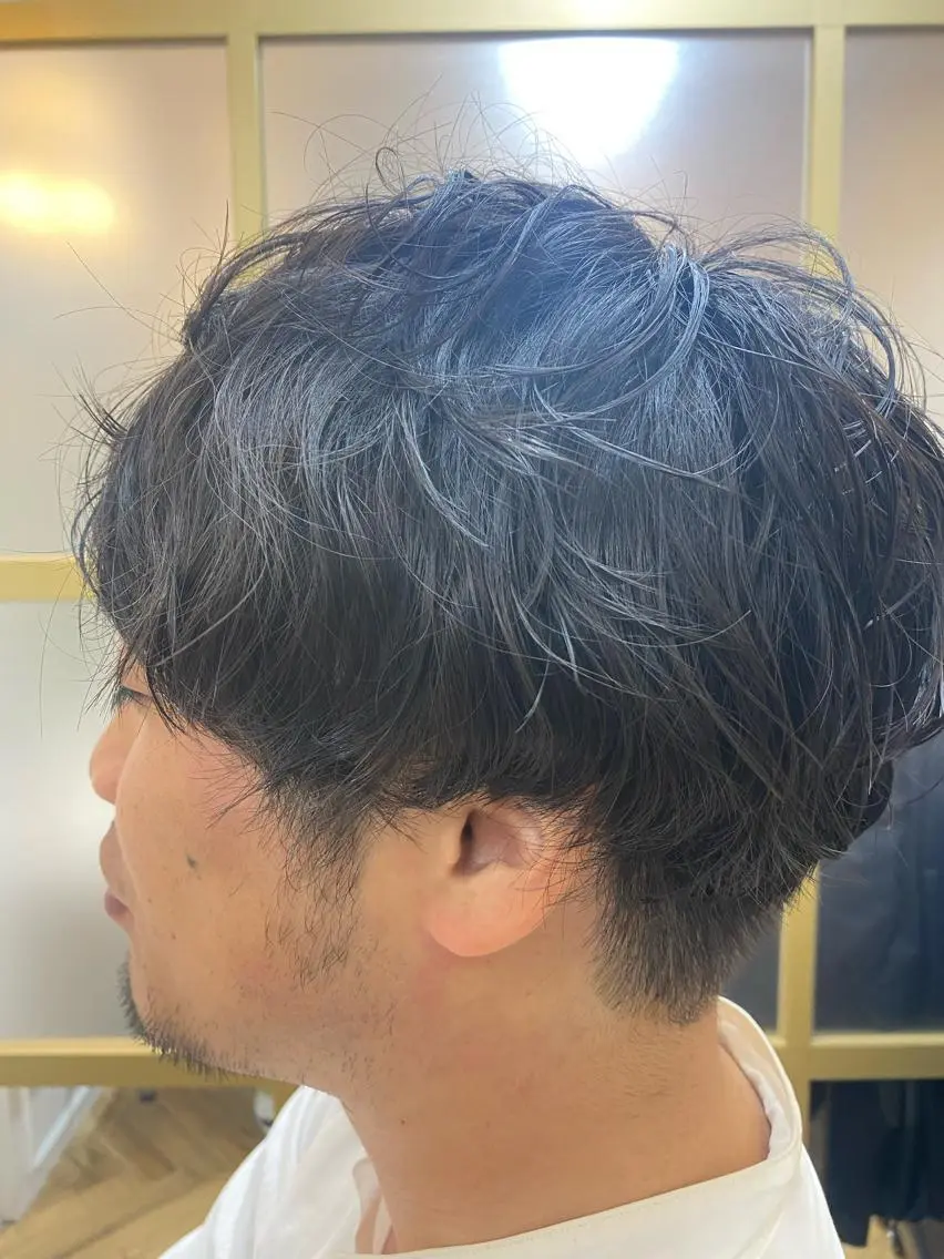 ショート パーマ メンズ メンズパーマ カット パーマ [メンズカット］日高 伸太朗tocca船橋のヘアスタイル