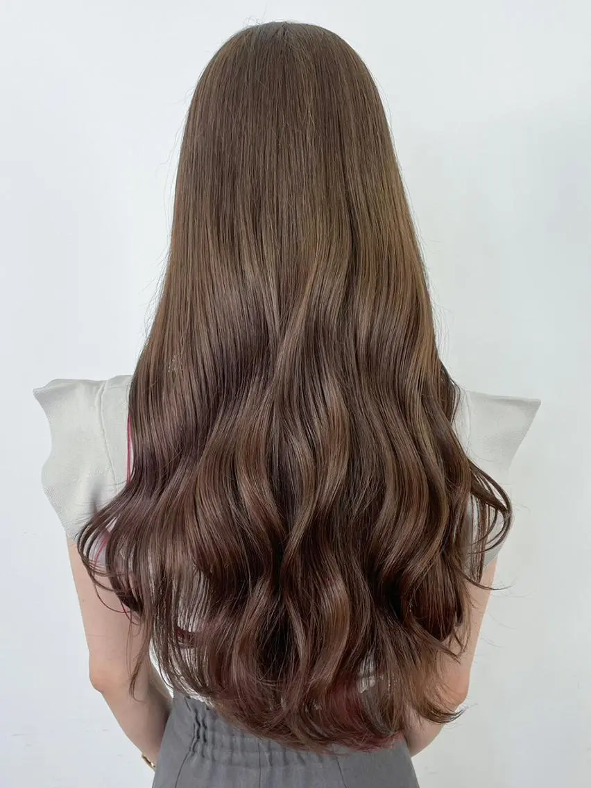 セミロング カラー レッドカラー カット ヘアカラー トリートメント ITbyALBUM 中野店のヘアスタイル