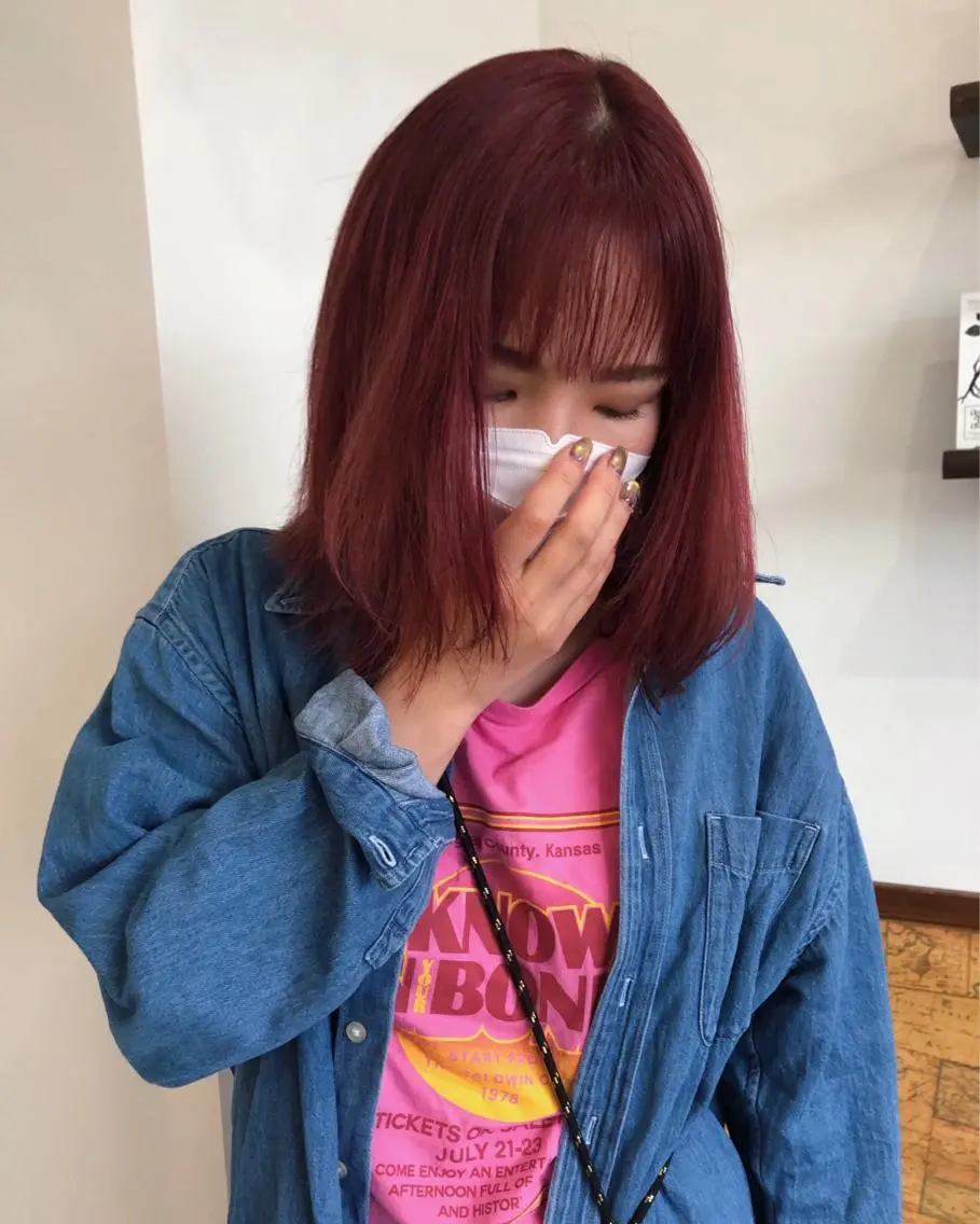 ミディアム カット ヘアカラー トリートメント ♡MIHO♡ スタイリストのヘアスタイル