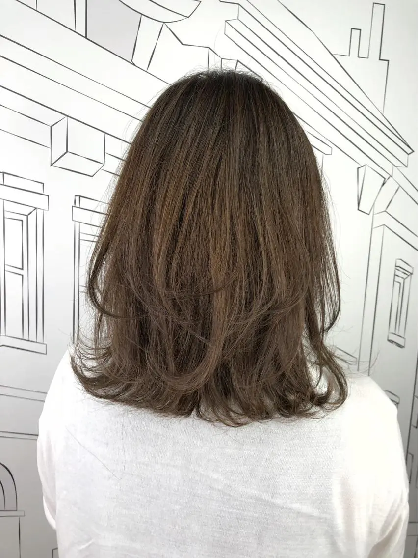 ミディアム 坪井 彰吾のヘアスタイル