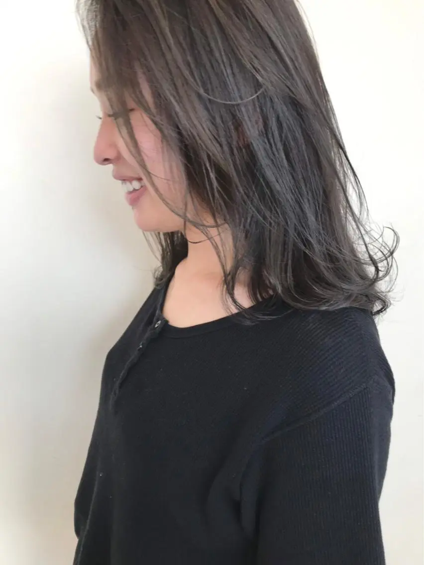 ミディアム カラー ハイライトカラー ハイライト 髪質改善サロン ARCHE野瀬冬馬のヘアスタイル
