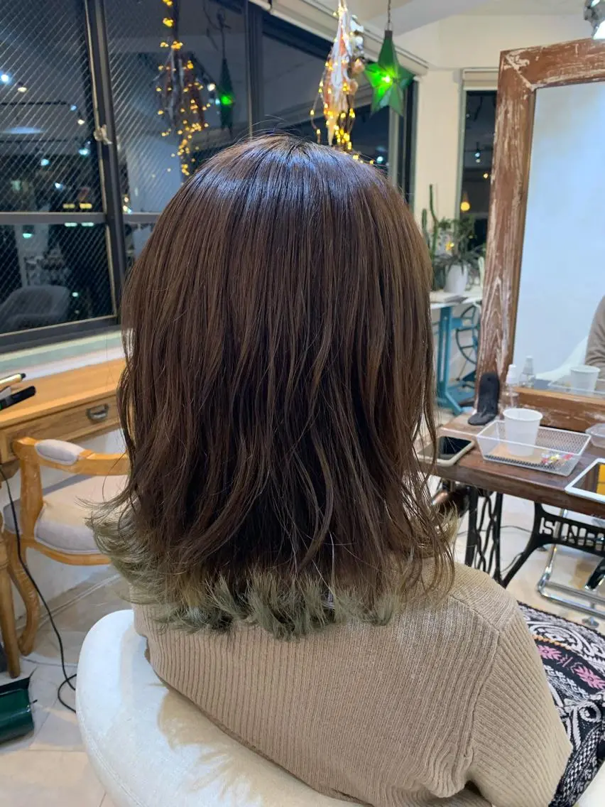 ミディアム 💛ハイトーン💛 りむのヘアスタイル
