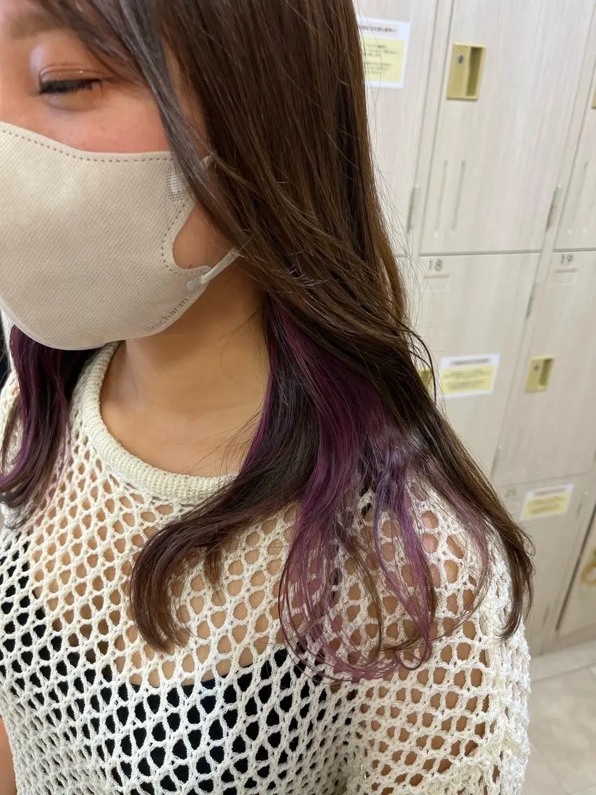 ロング カラー 暖色/ブリーチカラー 🎀 M i k uのヘアスタイル