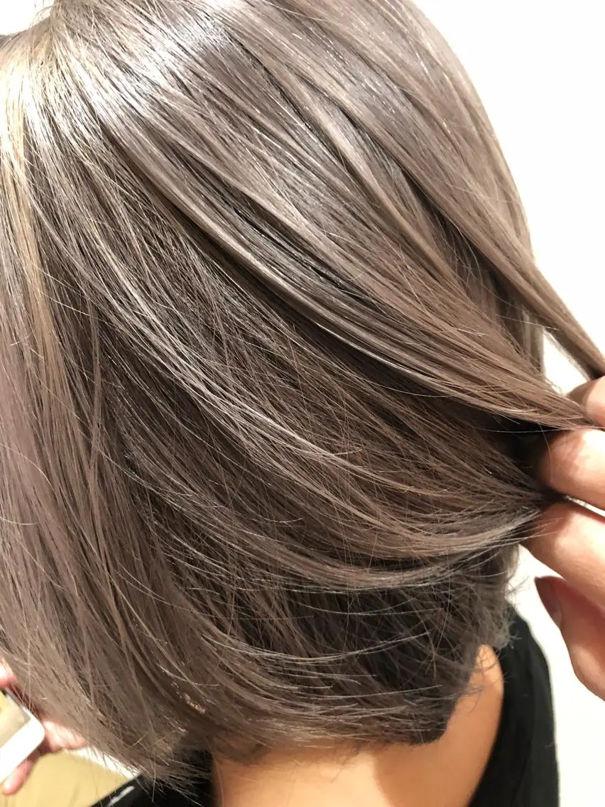 ミディアム アッシュ 萩原 凌✄のヘアスタイル