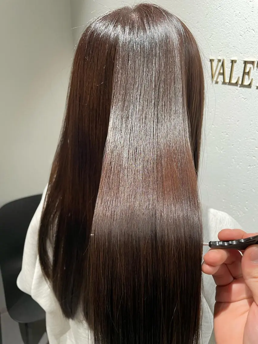 ロング カラー ラベンダーカラー トリートメント 髪質改善艶髪特化 二瓶 海人のヘアスタイル