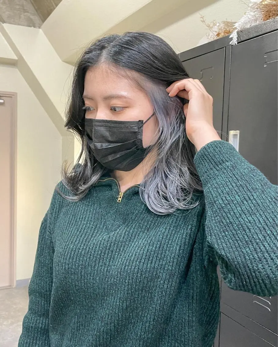 ミディアム カラー パーマ ヘアアレンジ メンズ キッズ ネイル マツエク・マツパ アイブロウ メンズバレイヤージュ メンズブリーチ メンズハイライト メンズインナーカラー メンズ韓国風 切りっぱなしヘアボブ ミディアムヘアRYOのヘアスタイル