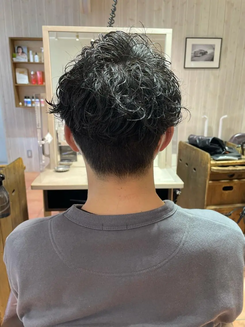 ショート パーマ メンズ 辻堂メンズ特化 YU-YAのヘアスタイル