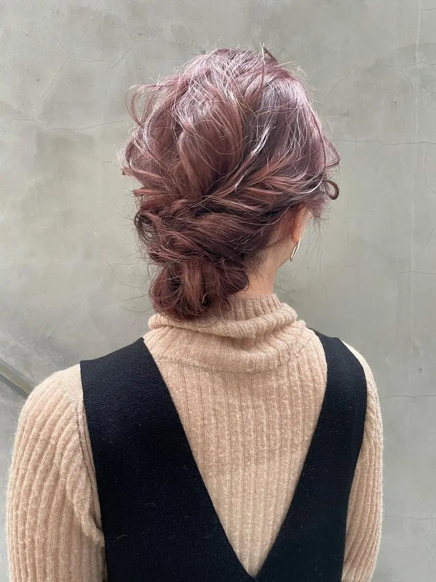 セミロング カラー 高橋 りかのヘアスタイル