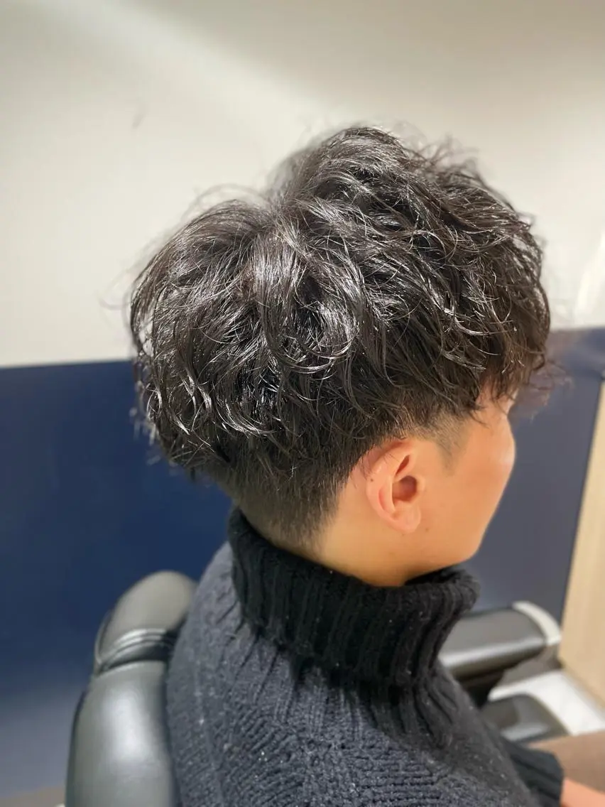 ショート パーマ メンズ メンズパーマ スパイラルパーマ カット パーマ 銀座メンズカット/ 銀座メンズパーマ/のヘアスタイル