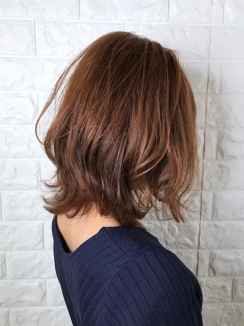 ミディアム カラー ベージュカラー 透明感カラー イルミナカラー 髪質改善縮毛矯正 美容師✂️山崎竜二のヘアスタイル