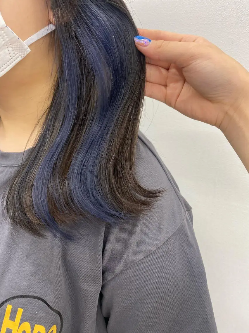 ミディアム カラー プルエクステ/カラー ⭐️KIR̋Aのヘアスタイル