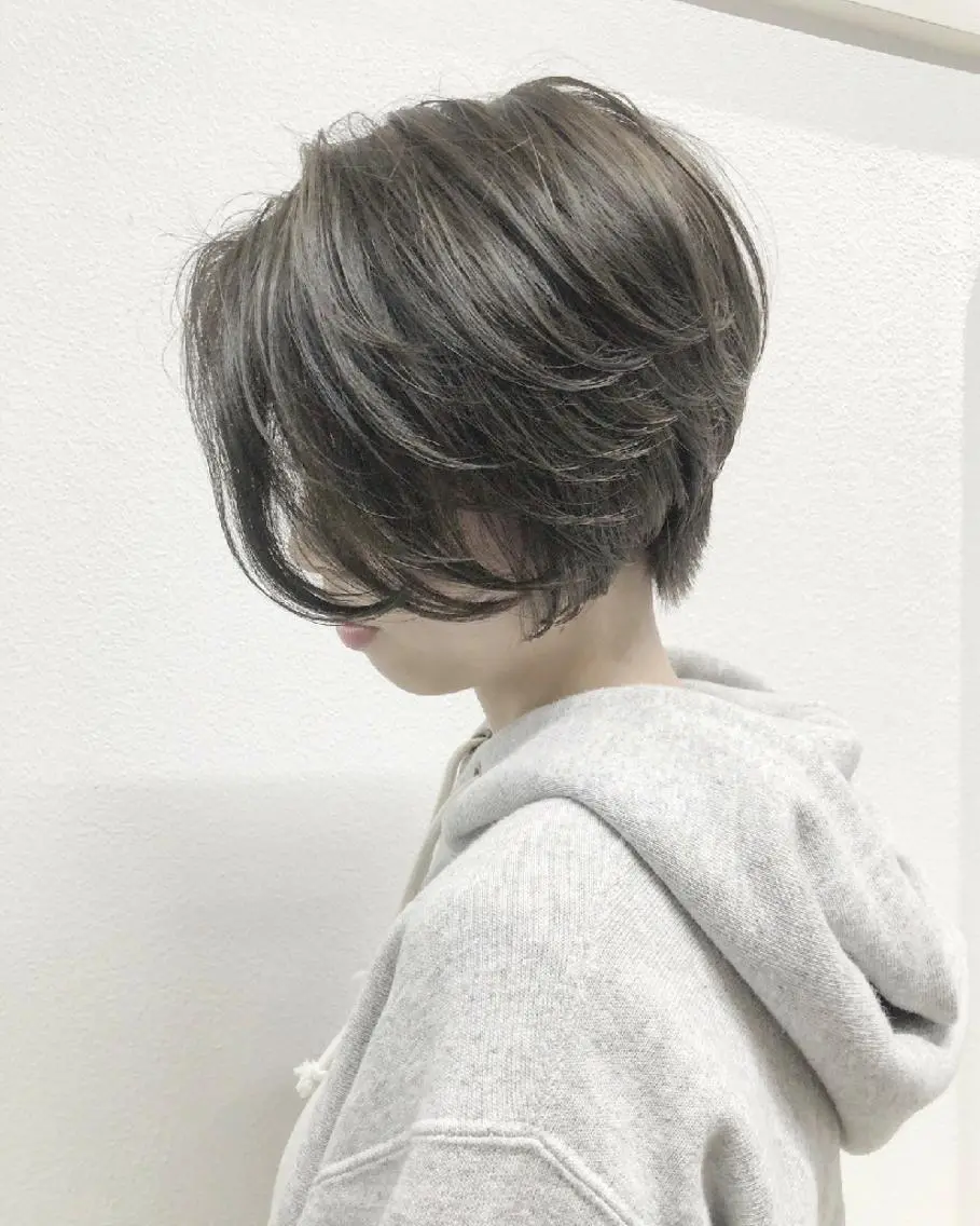ショート カラー ヘアアレンジ カット GiseL 博多 ジゼル 博多のヘアスタイル