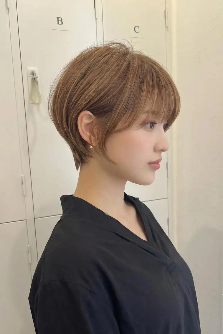 ショート tre.甲子園口店/ レイヤーカットのヘアスタイル