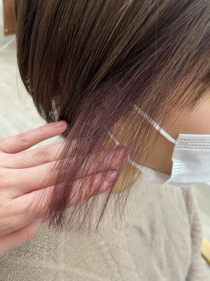 ショート ピンクラベンダー 心斎橋/海外レイヤー 募集中三好玲奈のヘアスタイル