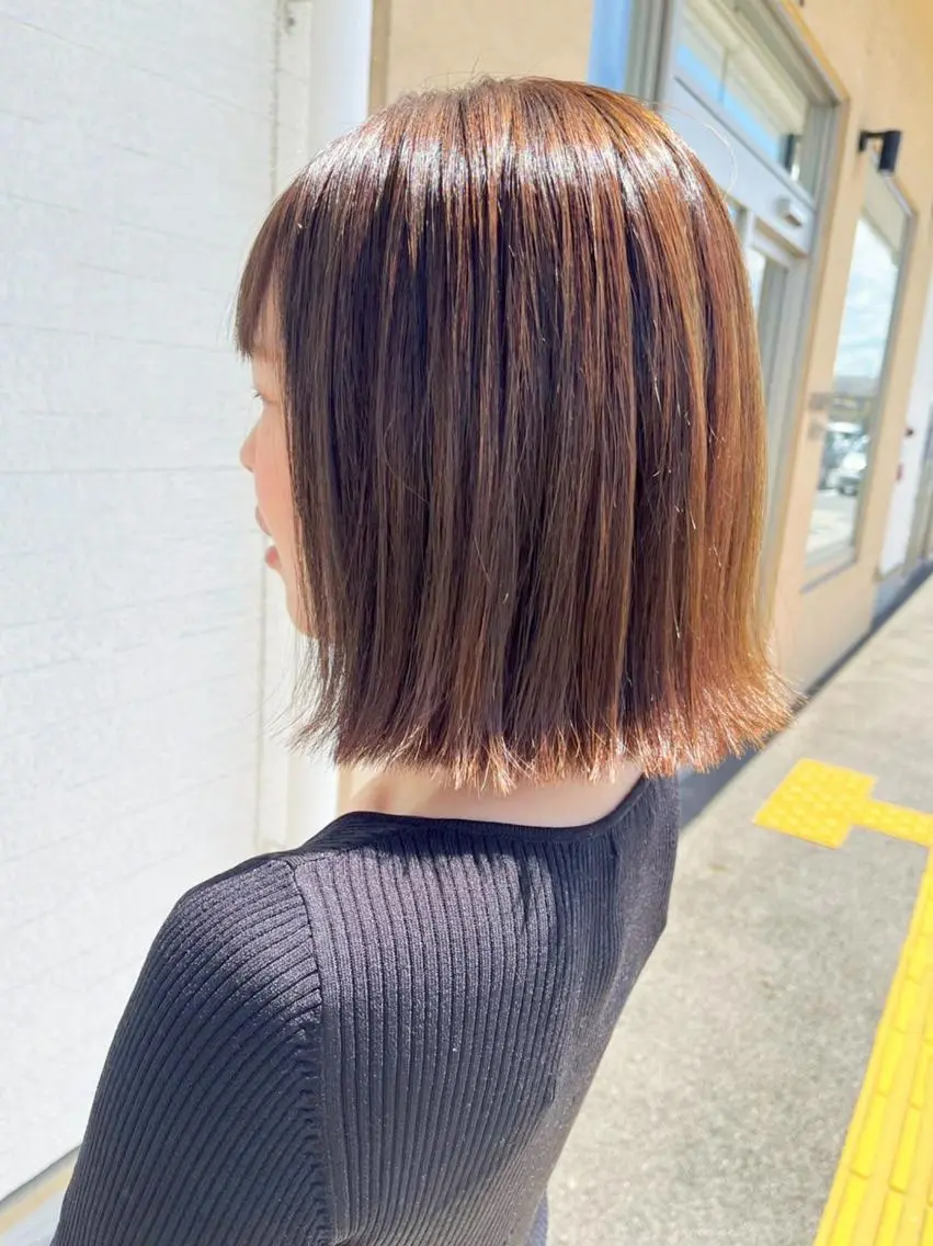 ミディアム ヘアカラー 【北生駒】大型P有り Ainaのヘアスタイル