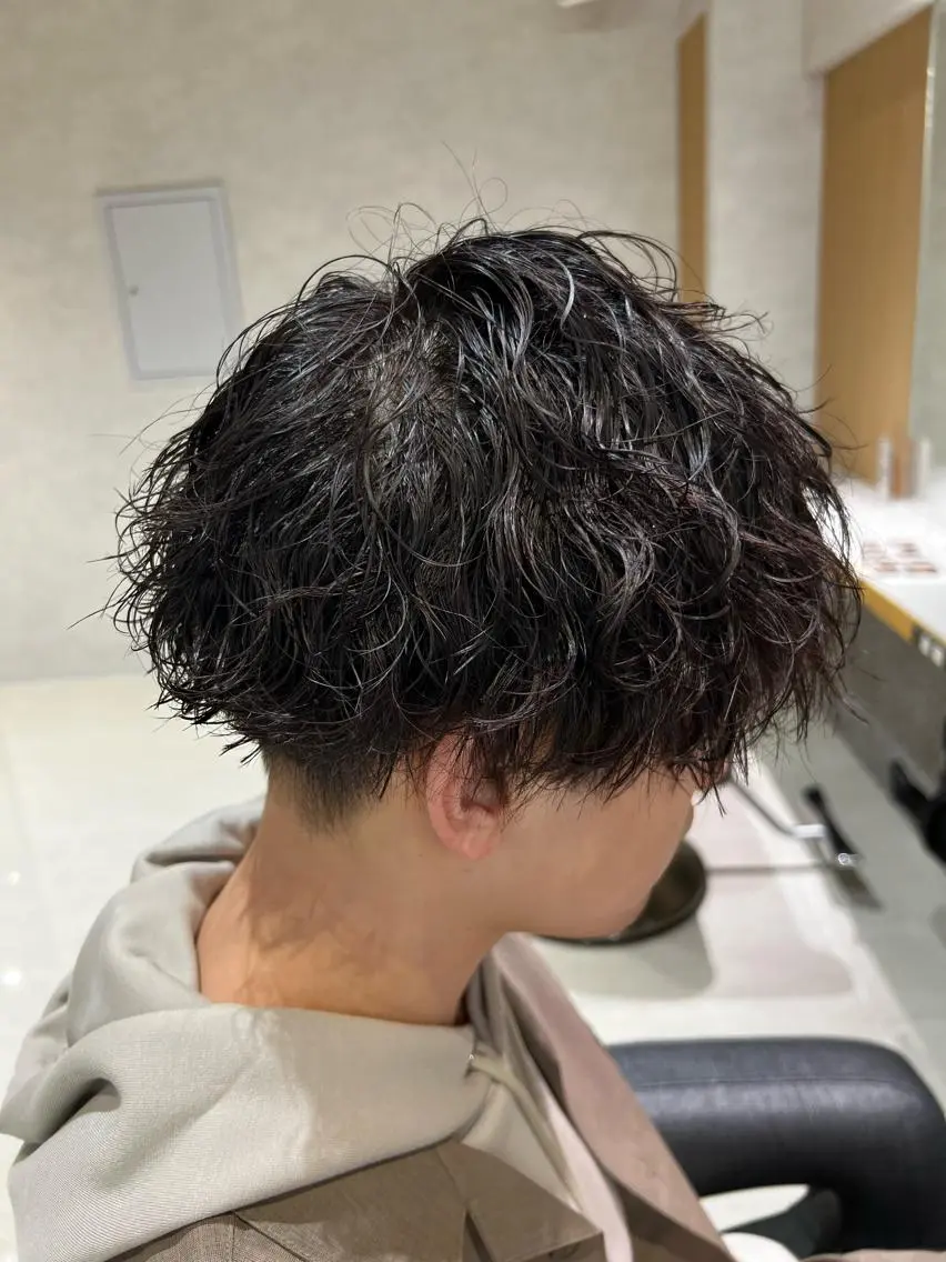 ショート パーマ メンズ カット ヘッドスパ 🏅メンズ特化 ヤマクラ タイキのヘアスタイル