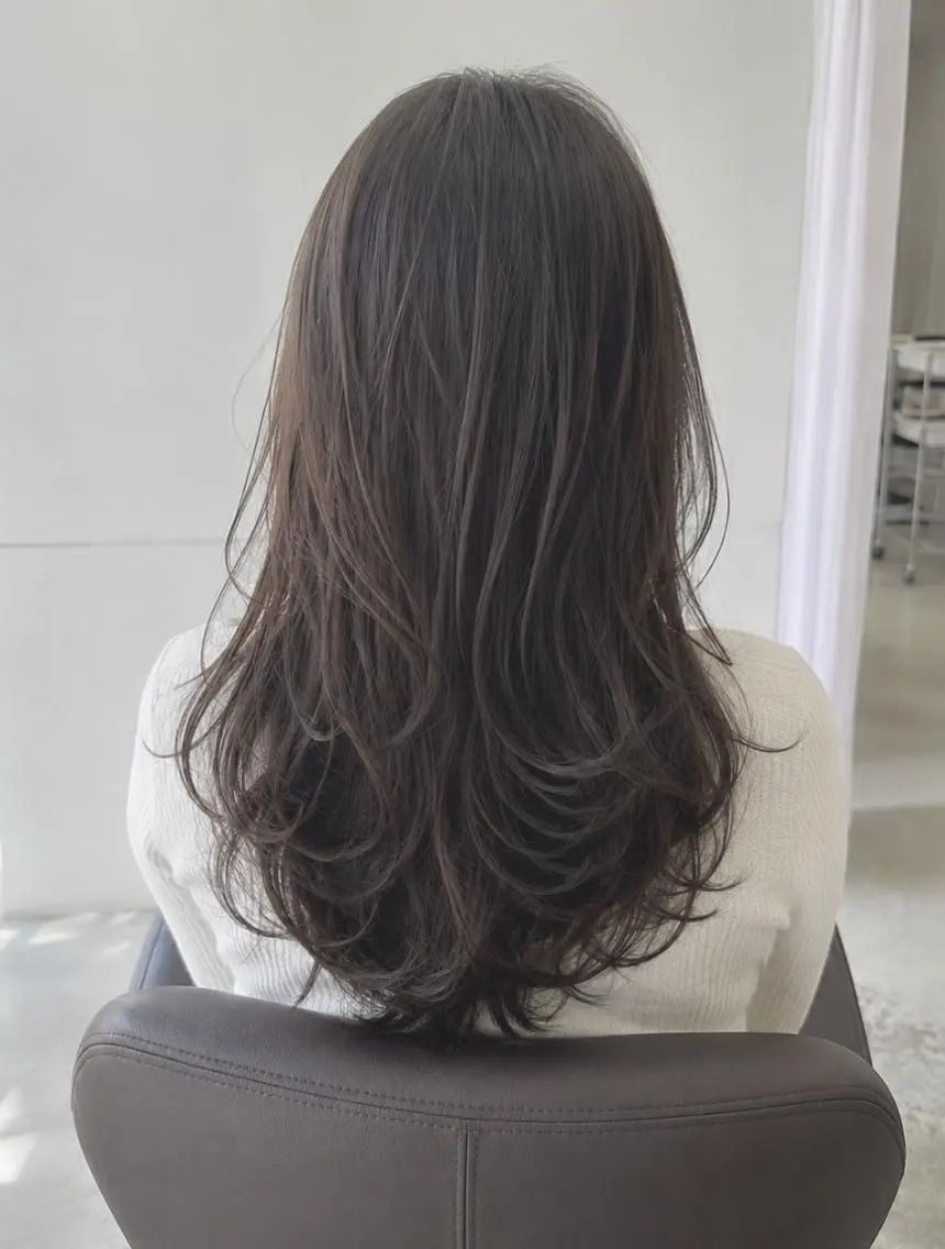 ロング カット ヘアカラー トリートメント an・rata/ プチプラ/和歌山市駅のヘアスタイル