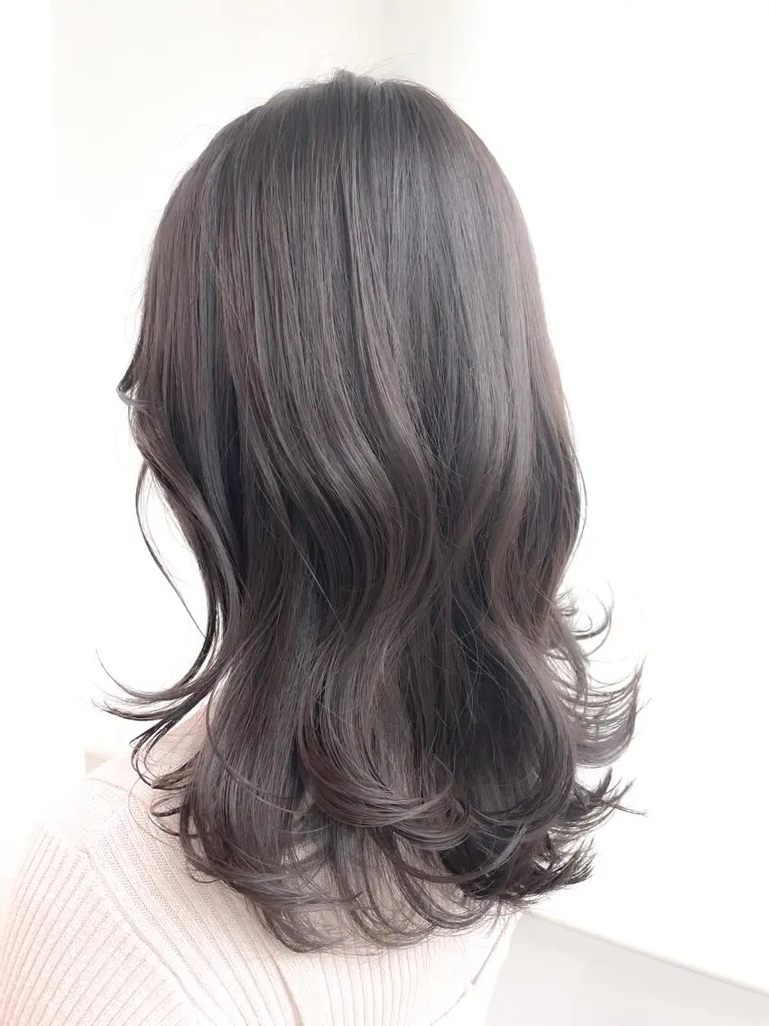 セミロング カラー 表参道/さあ や/大人ナチュラルのヘアスタイル