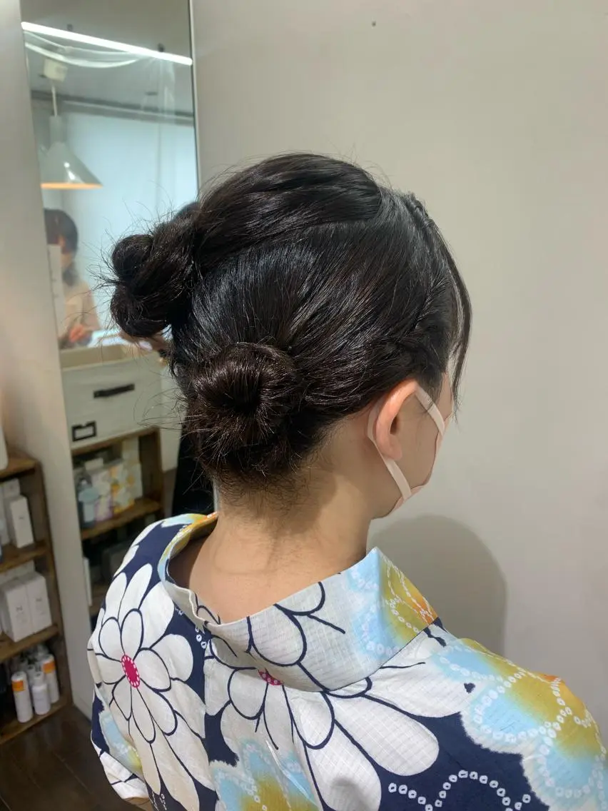 ヘアアレンジ デジタルパーマ🫧 韓国風ヘア🫧サクラのヘアスタイル