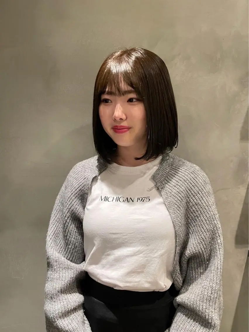 セミロング 🎀海外ヘア/表参道 Satone🎀のヘアスタイル