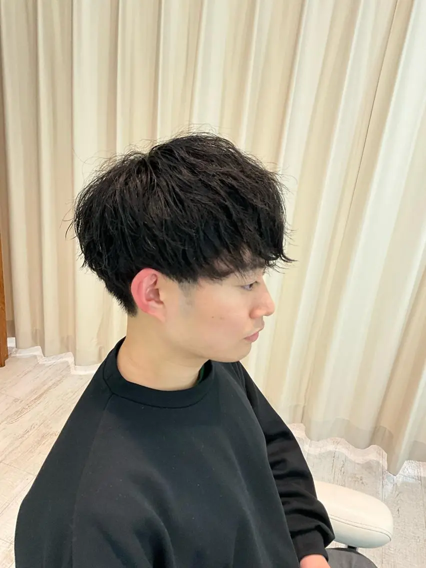 メンズ カット パーマ 佐野 太河のヘアスタイル