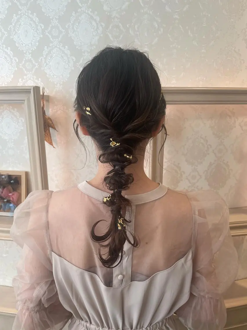 ヘアアレンジ ヘアセット 🍪ﾖｼｲﾊﾙﾈ🍪 ﾗﾍﾞﾝﾀﾞｰｶﾗｰのヘアスタイル
